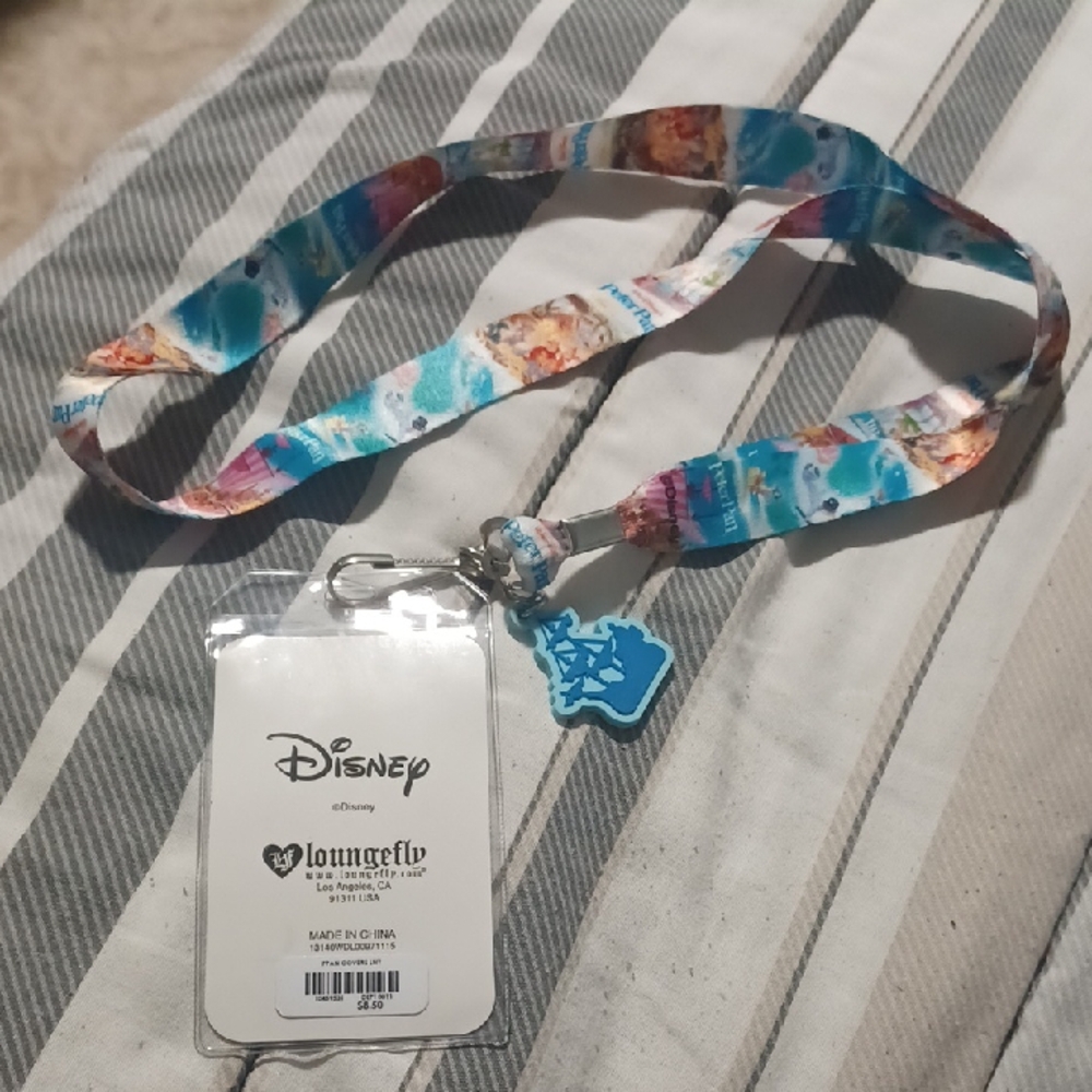 Loungefly Disney Kids Lanyard - Blue and White